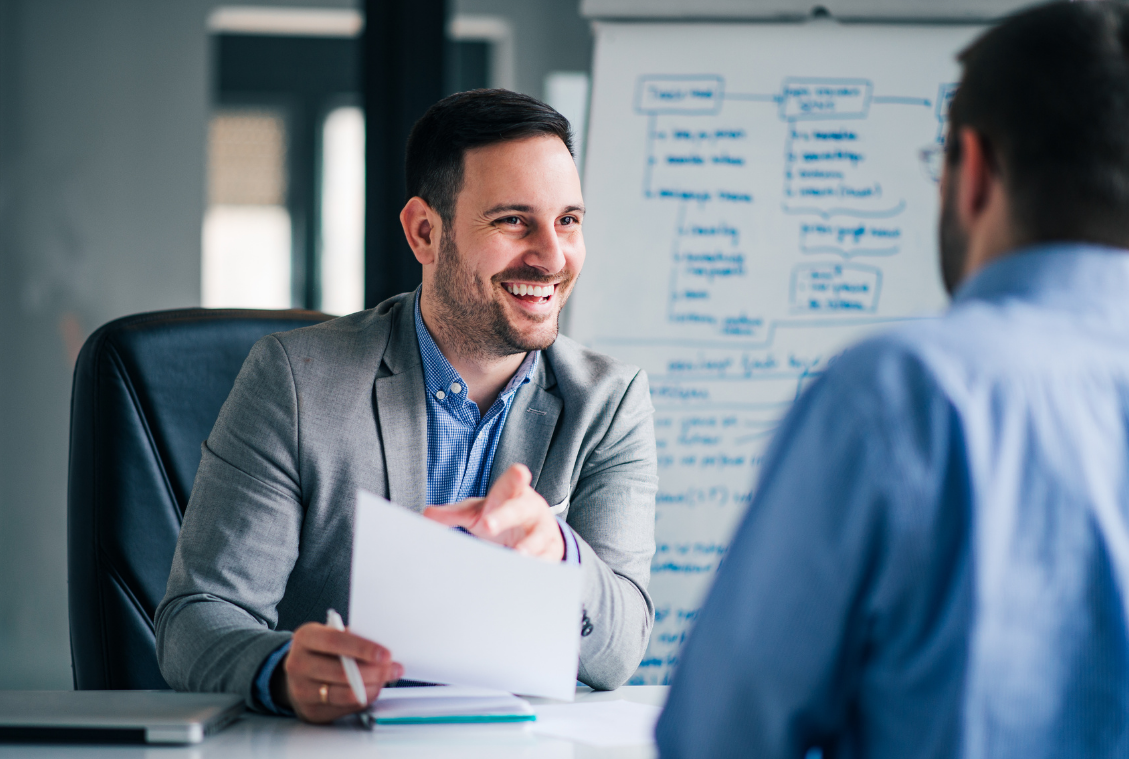 HR Manager interviewing candiate