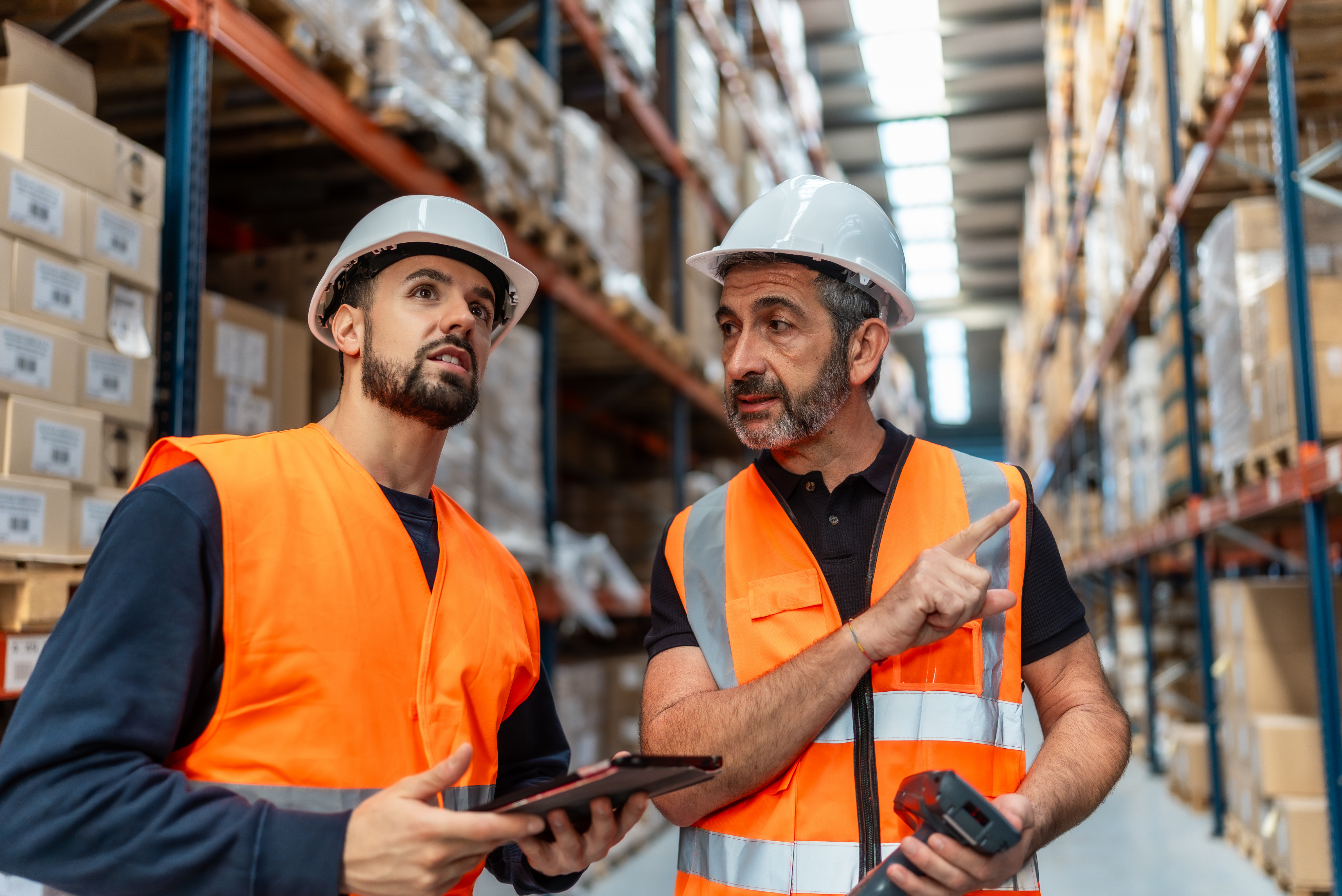 two facilities managers at their workplace